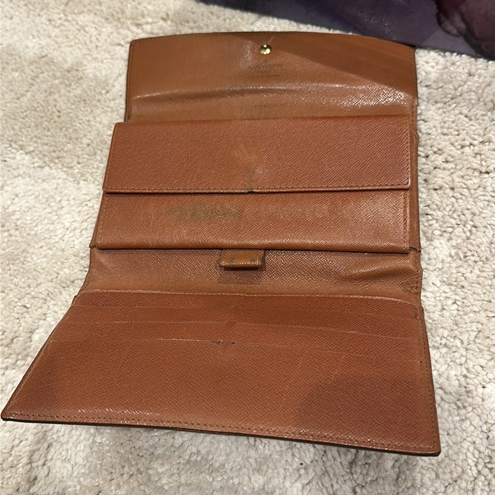 💯 authentic Louis Vuitton trifold Long Sarah wallet - Picture 3 of 10